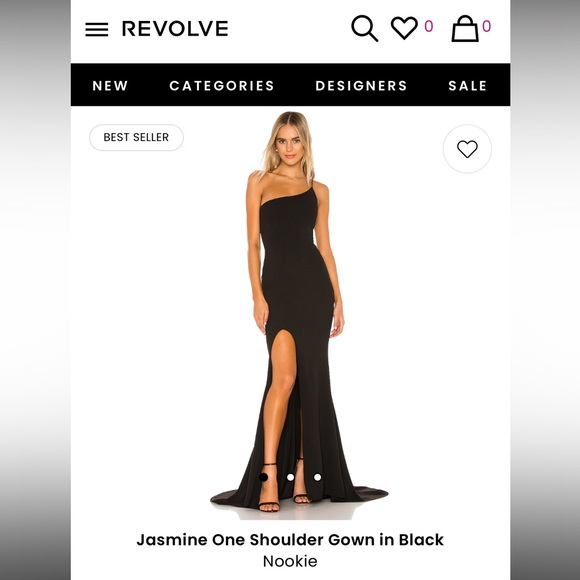 Nookie gown- Jasmine one shoulder size S - Picture 1 of 5